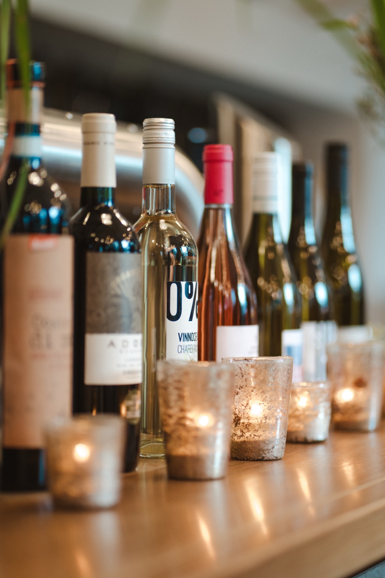 Warme Kerzen- und Lichterstimmung bei einem STREET-KITCHEN Event