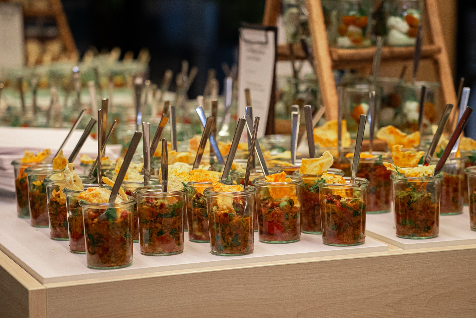Frische Buffet-Variationen im Gläschen